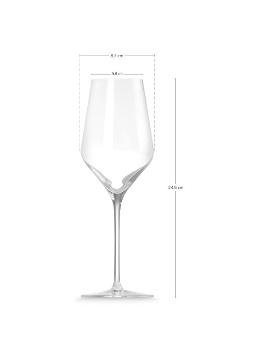 Le Creuset Witte wijnglas set van 4 - achterkant transparant