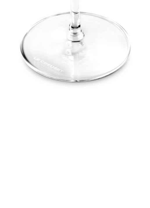Le Creuset Witte wijnglas set van 4 - voorkant 3 transparant