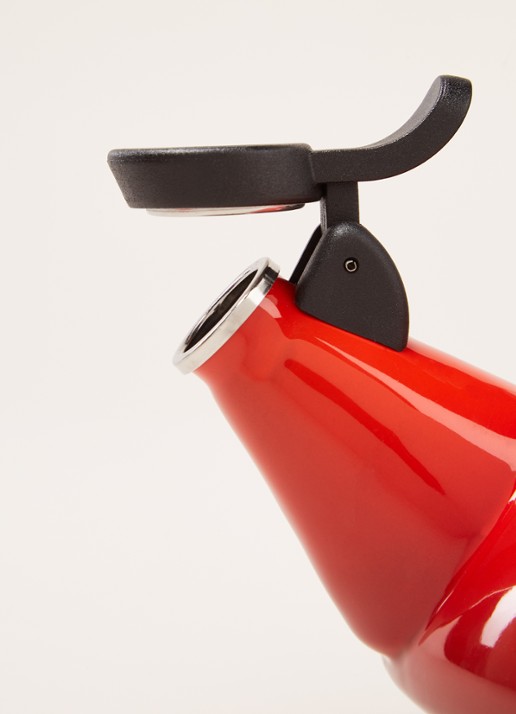 Le Creuset Zen fluitketel 1,5 liter - detail 3 kersenrood / rood