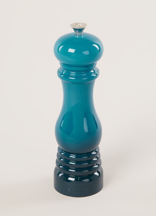 Le Creuset Zoutmolen 22 cm - voorkant 2 deep teal / blauw
