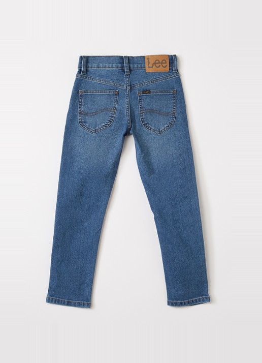 LEE Luke slim fit jeans met stretch - voorkant 2 indigo