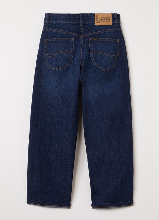 LEE West straight leg jeans met stretch - voorkant 2 donkerblauw