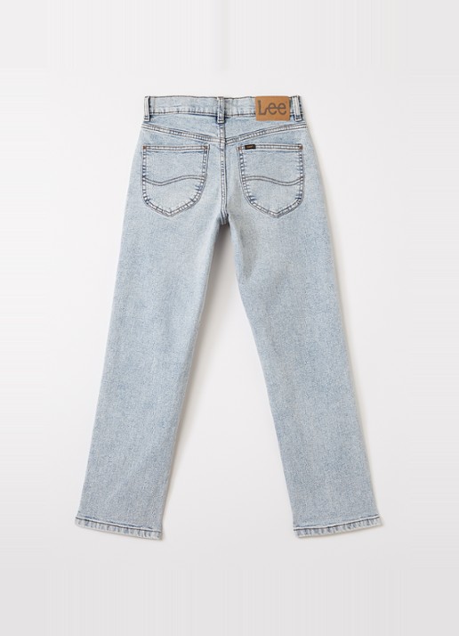 LEE West straight leg jeans met stretch - voorkant 2 indigo