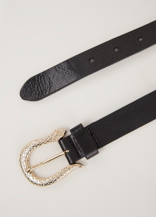 Legend Riem van leer - detail 3 donkerbruin
