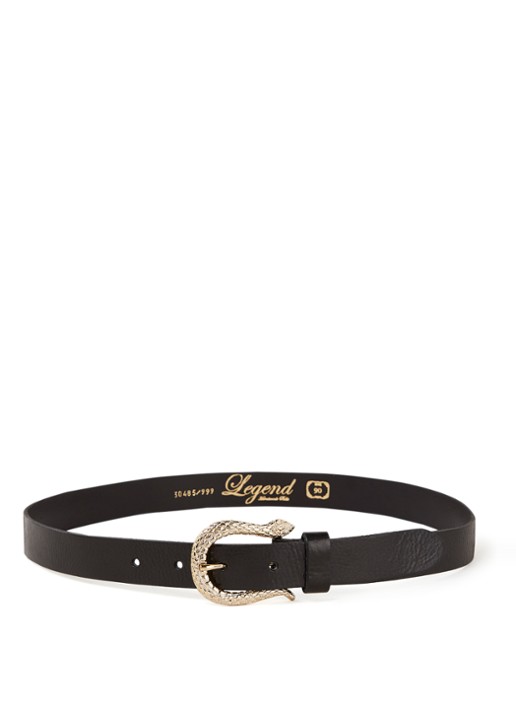Legend Riem van leer - voorkant donkerbruin
