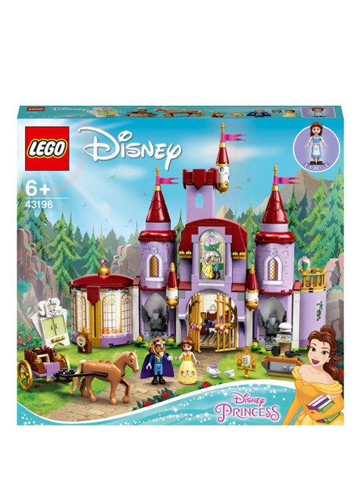 LEGO Belle en het Beest kasteel - 43196 - voorkant lila