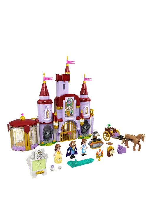 LEGO Belle en het Beest kasteel - 43196 - voorkant 2 lila