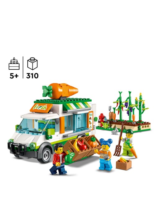 LEGO Boerderij boerenmarkt wagen - 60345 - detail 4 multicolor