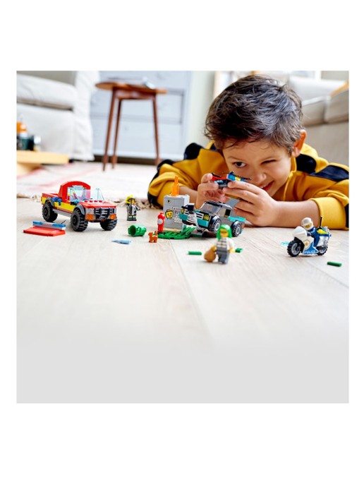 LEGO Brandweer & Politie Achtervolging bouwspeelgoed - 60319 - detail 6 multicolor