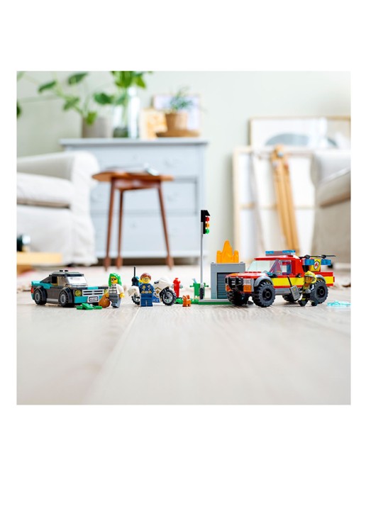 LEGO Brandweer & Politie Achtervolging bouwspeelgoed - 60319 - detail 7 multicolor