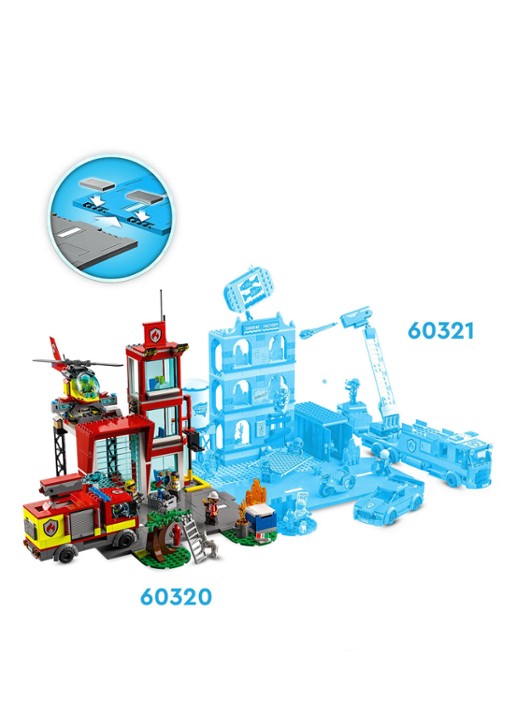 LEGO Brandweerkazerne bouwspeelgoed - 60320 - detail 5 multicolor