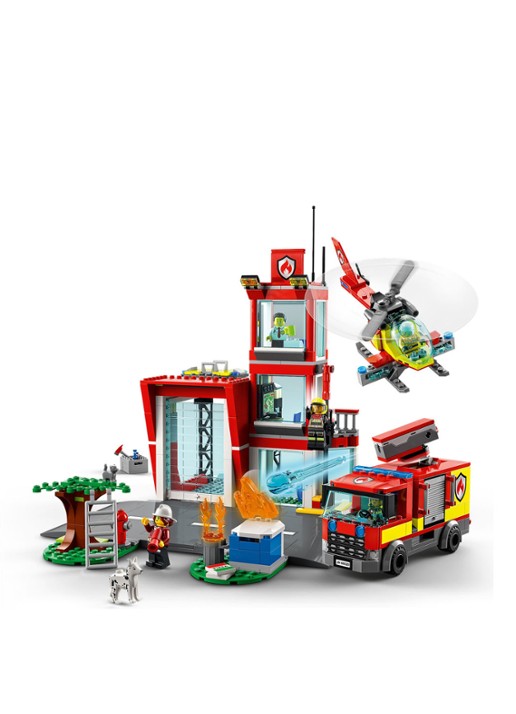 LEGO Brandweerkazerne bouwspeelgoed - 60320 - voorkant 2 multicolor