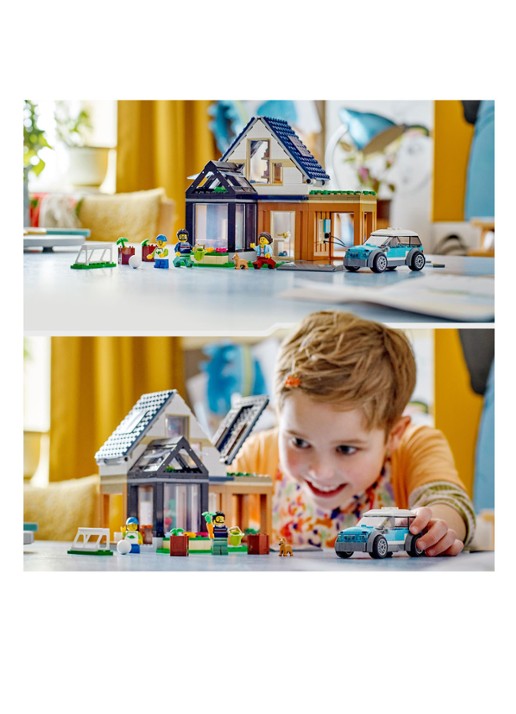 LEGO City Gezinswoning en elektrische auto 60398  - detail multicolor