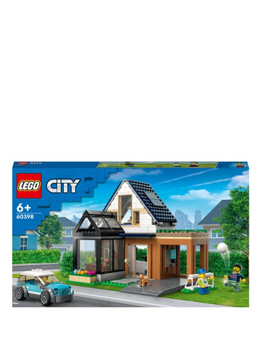 LEGO City Gezinswoning en elektrische auto 60398  - voorkant 3 multicolor