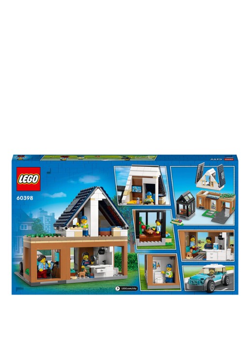 LEGO City Gezinswoning en elektrische auto 60398  - voorkant 4 multicolor