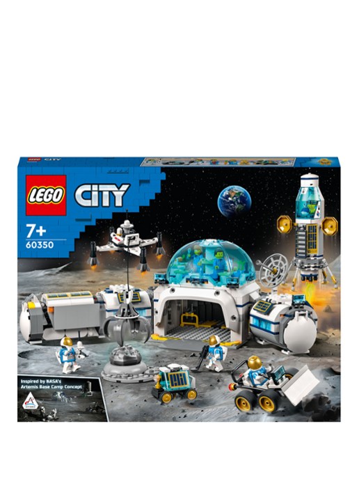 LEGO City Onderzoeksstation op de maan in de ruimte set - 60350 - voorkant multicolor