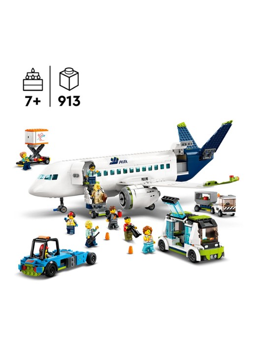 LEGO City Passagiersvliegtuig bouwset - 60367 - detail 4 multicolor