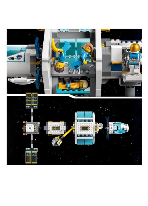 LEGO City Ruimtestation op de maan bouwbare modelbouwset - 60349 - detail 4 multicolor