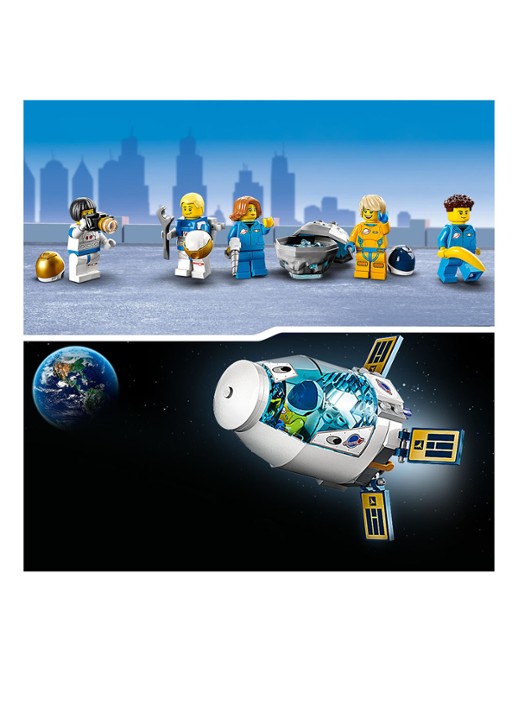 LEGO City Ruimtestation op de maan bouwbare modelbouwset - 60349 - detail 5 multicolor