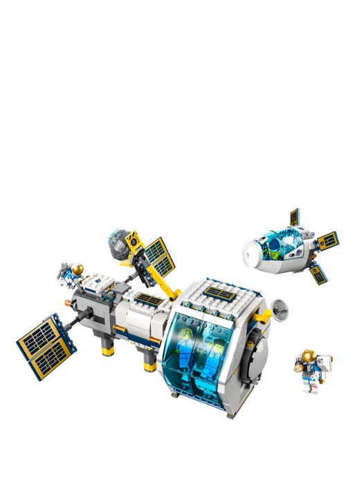 LEGO City Ruimtestation op de maan bouwbare modelbouwset - 60349 - voorkant 2 multicolor
