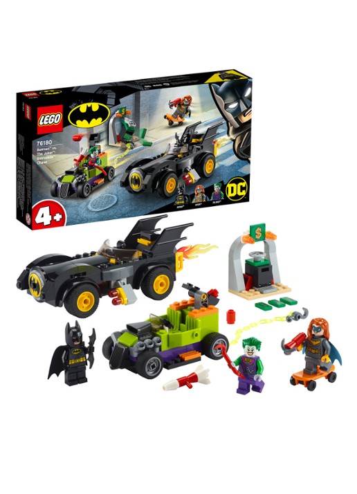 LEGO DC Comics Super Heroes Batman vs. The Joker: Batmobile achtervolging - 76180 - detail 3 zwart