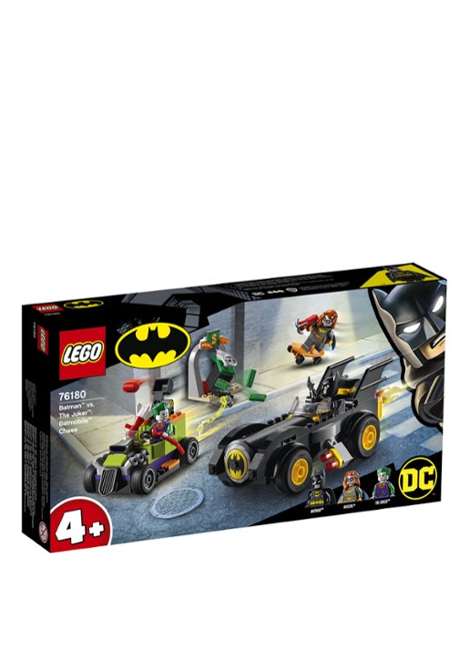 LEGO DC Comics Super Heroes Batman vs. The Joker: Batmobile achtervolging - 76180 - voorkant zwart