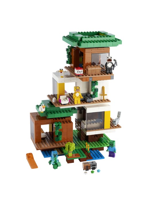 LEGO De moderne boomhut speelgoed - 21174 - voorkant 2 multicolor