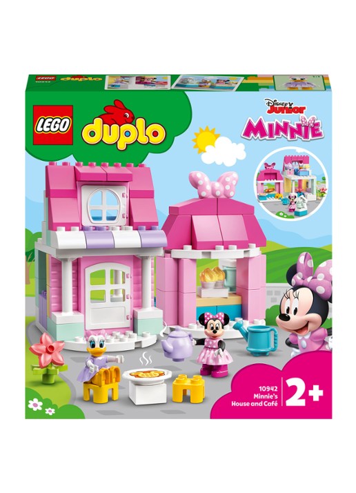 LEGO Disney Minnie's huis en café - 10942 - voorkant roze
