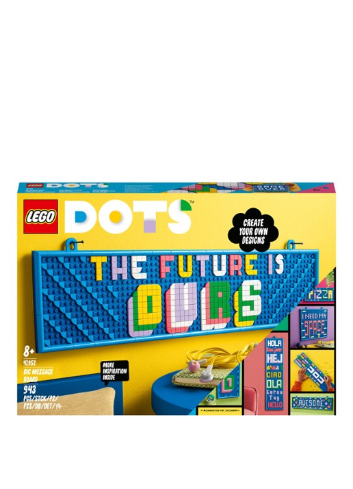 LEGO DOTS Groot Notitiebord Kunst en Knutselset - 41952 - voorkant 6 multicolor