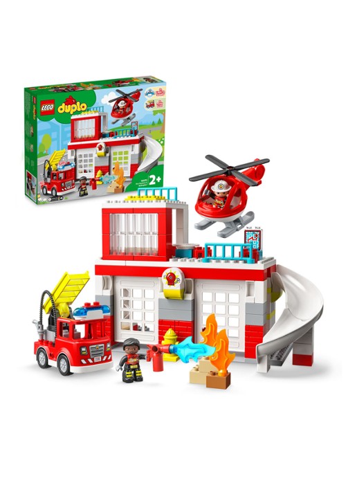 LEGO DUPLO Brandweerkazerne & Helikopter Speelset - 10970 - detail 3 multicolor