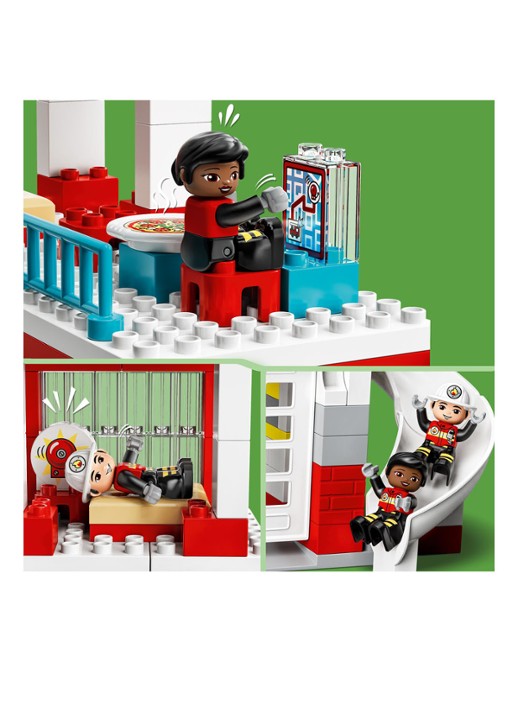 LEGO DUPLO Brandweerkazerne & Helikopter Speelset - 10970 - detail 4 multicolor