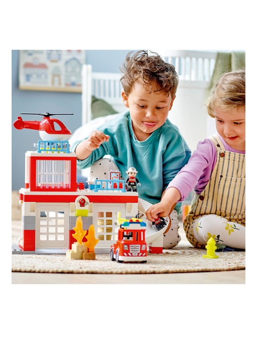 LEGO DUPLO Brandweerkazerne & Helikopter Speelset - 10970 - detail 6 multicolor