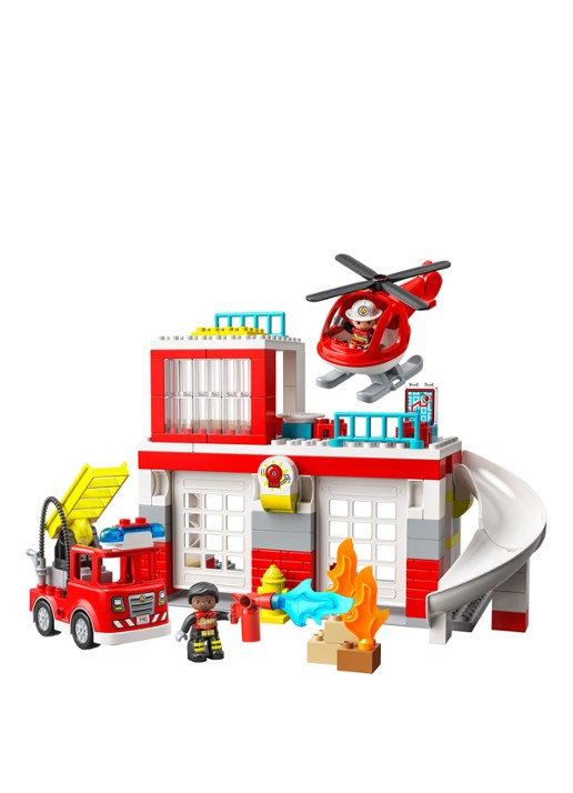 LEGO DUPLO Brandweerkazerne & Helikopter Speelset - 10970 - voorkant 2 multicolor