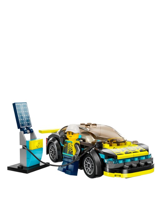 LEGO Elektrische sportwagen Bouwset - 60383 - achterkant 4 multicolor