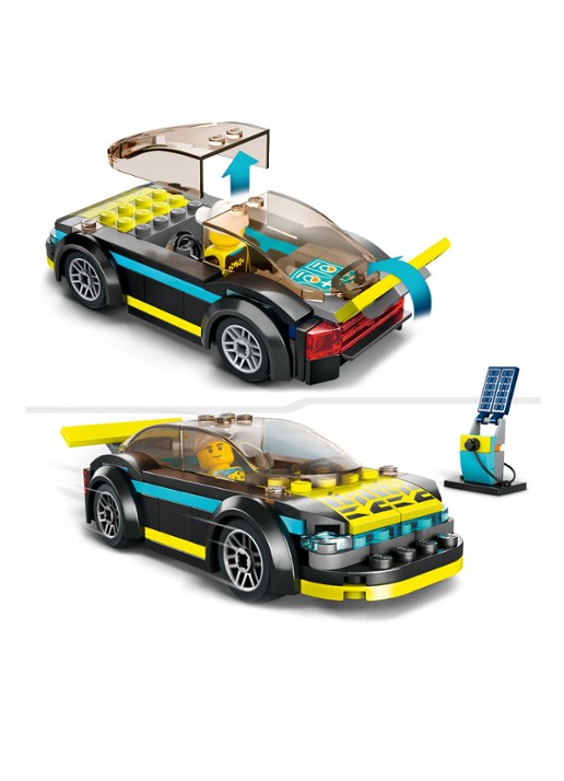LEGO Elektrische sportwagen Bouwset - 60383 - detail multicolor