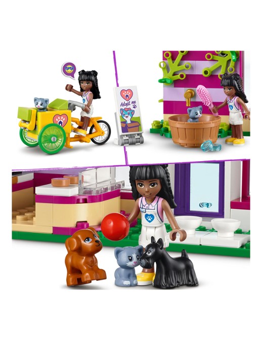 LEGO Friends Huisdierenadoptie Café Dierenset - 41699 - detail 2 multicolor