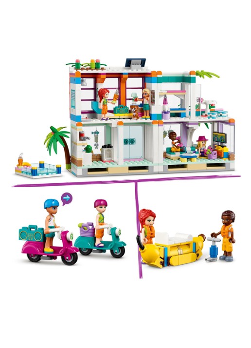 LEGO Friends Vakantie Strandhuis set - 41709 - detail 2 multicolor