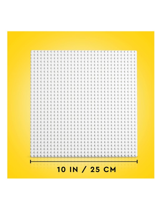 LEGO Klassiek Witte bouwplaat speelbord 32 x 32 cm - 11026 - detail multicolor