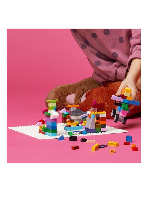 LEGO Klassiek Witte bouwplaat speelbord 32 x 32 cm - 11026 - detail 3 multicolor