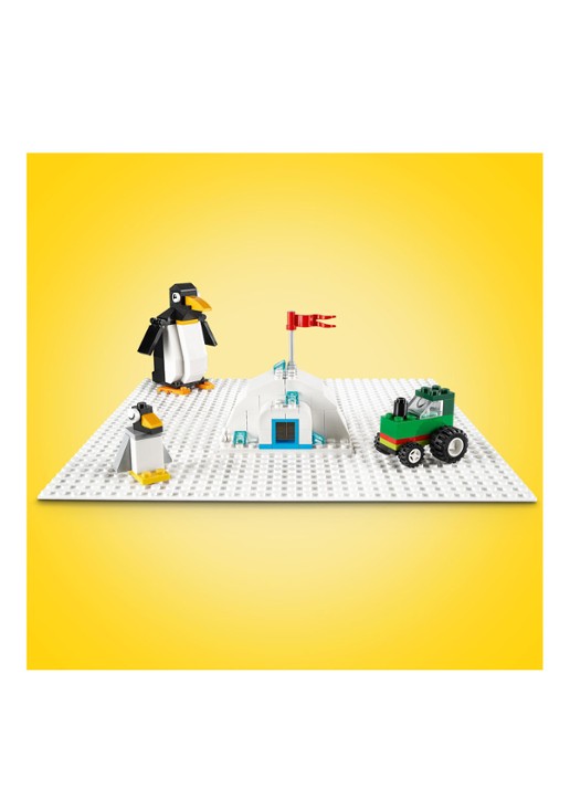 LEGO Klassiek Witte bouwplaat speelbord 32 x 32 cm - 11026 - voorkant 6 multicolor