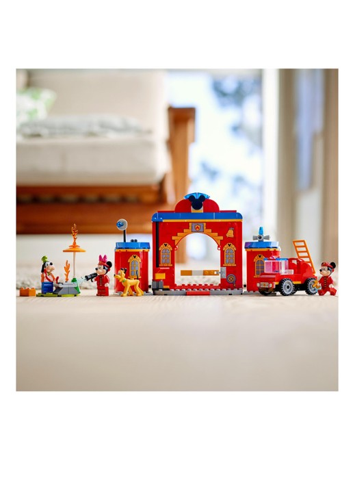 LEGO Mickey Mouse Brandweerkazerne & auto - 10776 - detail 6 rood