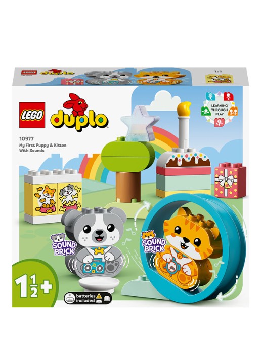 LEGO Mijn eerste puppy en kitten met geluid - 10977 - voorkant multicolor