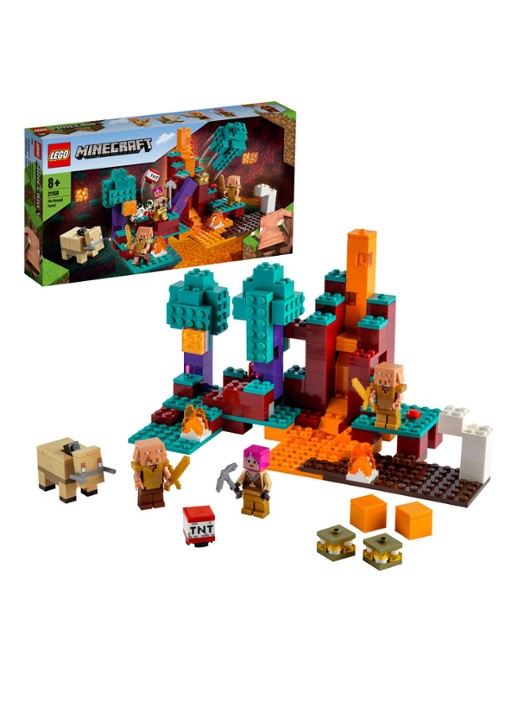 LEGO Minecraft Het verwrongen bos - 21168 - detail turquoise