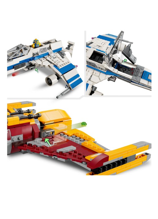 LEGO New Republic E-wing vs. Shin Hati's Starfighter Ruimteschip - bouwset 75364 - detail 4 multicolor