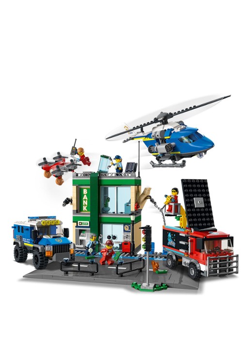 LEGO Politieachtervolging Bij de Bank bouwspeelgoed - 60317 - voorkant 2 multicolor