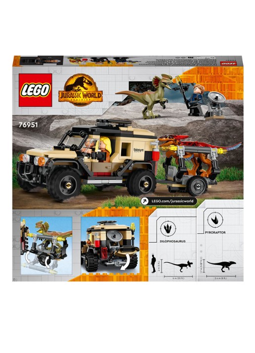 LEGO Pyroraptor & Dilophosaurus Transport - 76951 - detail 7 multicolor
