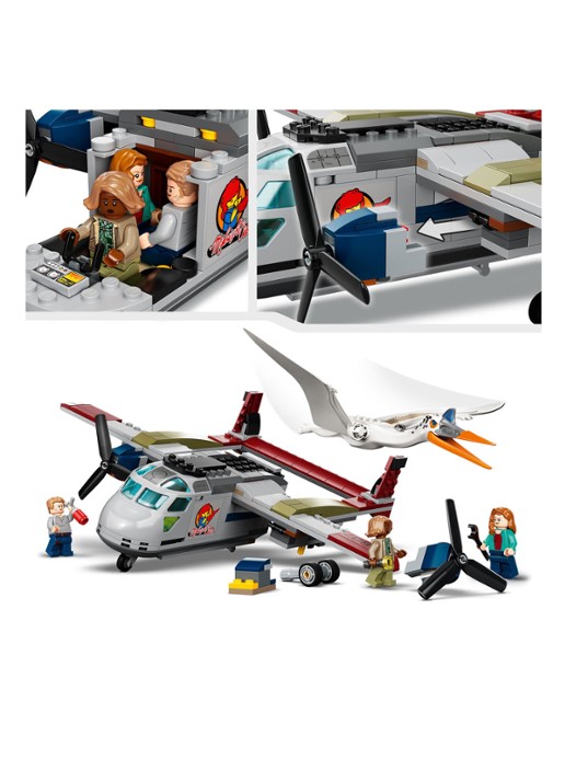 LEGO Quetzalcoatlus vliegtuighinderlaag - 76947 - detail 2 multicolor