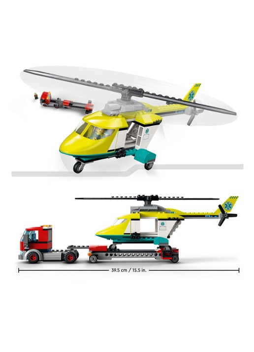 LEGO Reddingshelikopter Transport bouwspeelgoed - 60343 - detail 2 multicolor