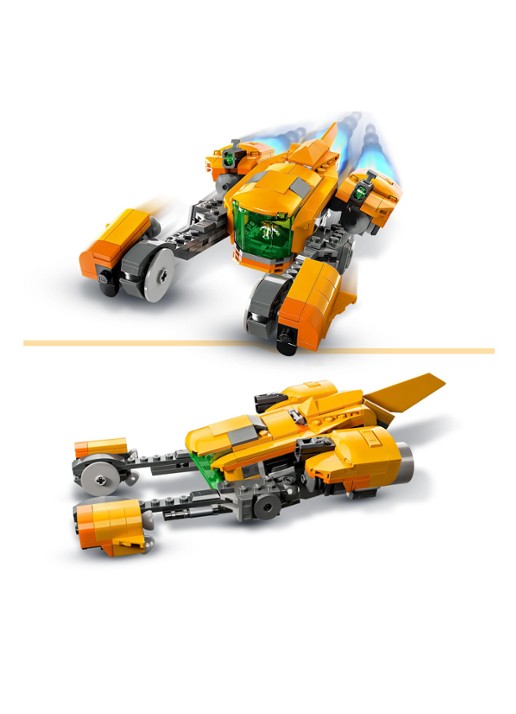 LEGO Schip van Baby Rocket Guardians of the Galaxy bouwset - 76254 - detail 2 multicolor