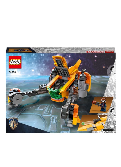 LEGO Schip van Baby Rocket Guardians of the Galaxy bouwset - 76254 - detail 4 multicolor